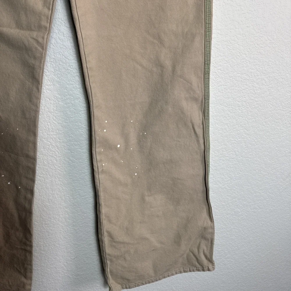 Hudson Men's Jeans NWT Size 30 Luca Wide Leg Carpenter Khaki Paint Splatter‎